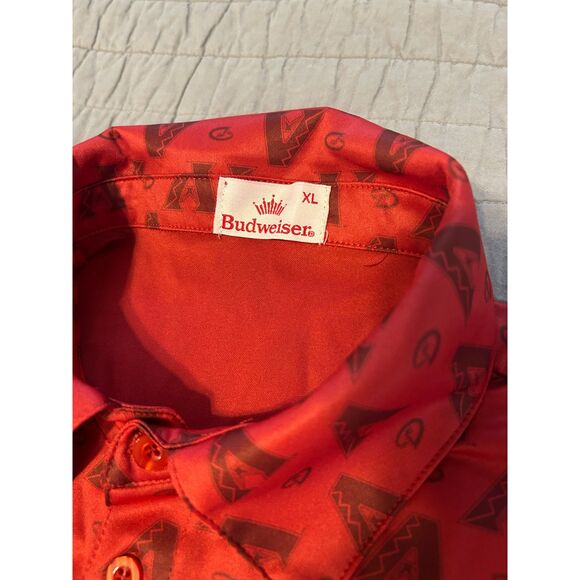 NEW! Budweiser Arizona Diamondbacks Polo Men's XL MLB Baseball Dbacks Print NWOT - Picture 4 of 9